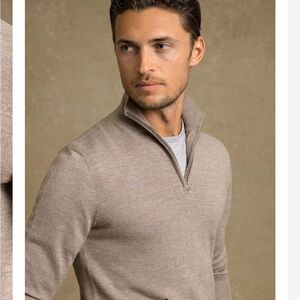 Merino and Silk Half-Zip Sweater